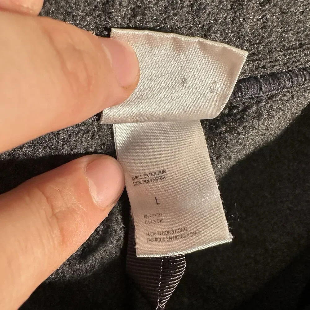 The North Face Fleece Joggers Dark Grey Cuffed Sweatpants Pockets Men’s Large